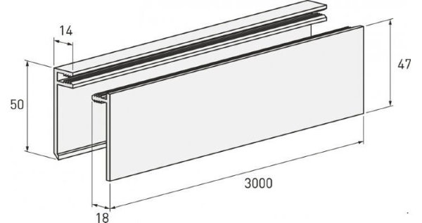 Планка финишная белая купить в Ульяновске