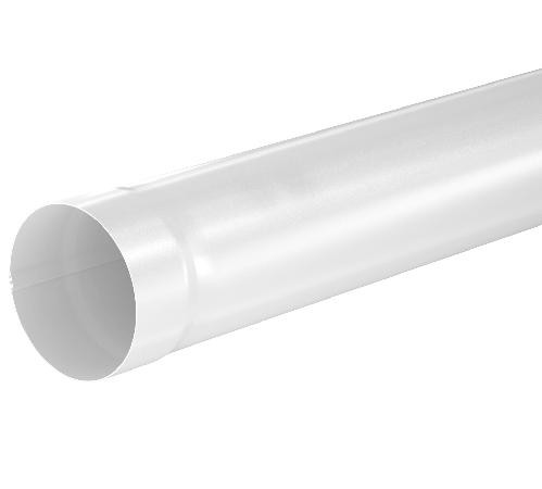 Водосток Aquasistem, система 125x90 - Труба водосточная 3.00м RR 20 Мраморно-белый купить в Ульяновске