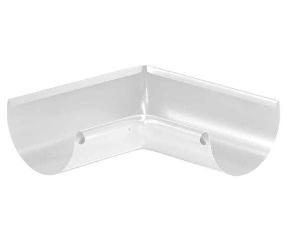 Водосток Aquasistem, система 125x90 - Угол желоба, внутренний 90° RR 20 Мраморно-белый купить в Ульяновске