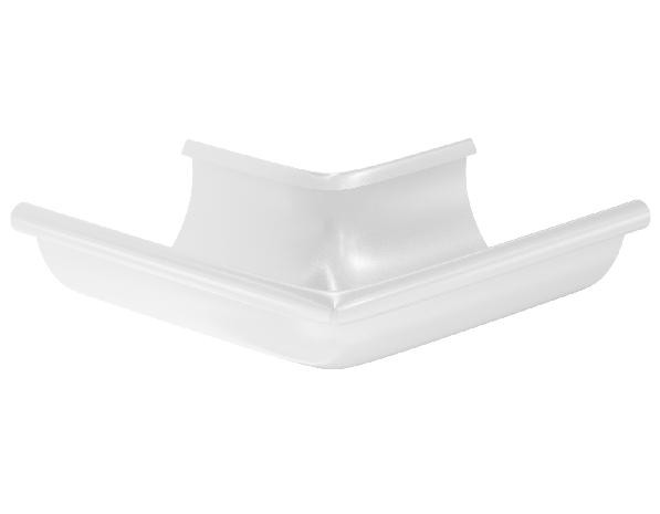 Водосток Aquasistem, система 125x90 - Угол желоба, наружный 90° RR 20 Мраморно-белый купить в Ульяновске