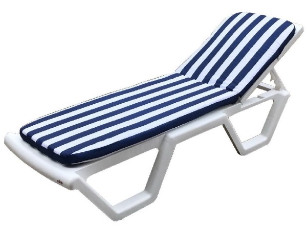 Матрас для шезлонга TWEET Синие белые полоски купить в Ульяновске