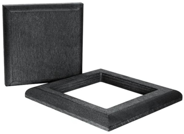 Комплект крышка и юбка ДПК для столба Polivan SINGARAJA черный купить в Ульяновске