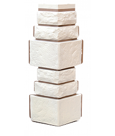 Угол T-Сайдинг-Дикий Камень Белый купить в Ульяновске