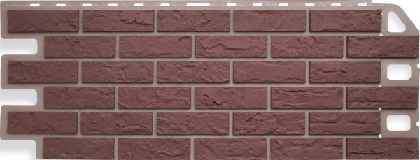 Фасадная панель Цокольный сайдинг Альта-профиль - коллекция "кирпич", кирпич красный купить в Ульяновске