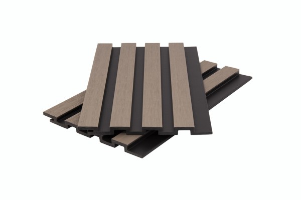 Стеновая панель брусковая двухцветная co-extrusion, snow mix купить в Ульяновске