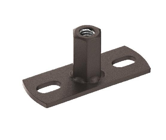 Водосток Aquasistem, Система 125x90 - Держатель для хомута под метиза RR 32 Тёмно-коричневый matt купить в Ульяновске