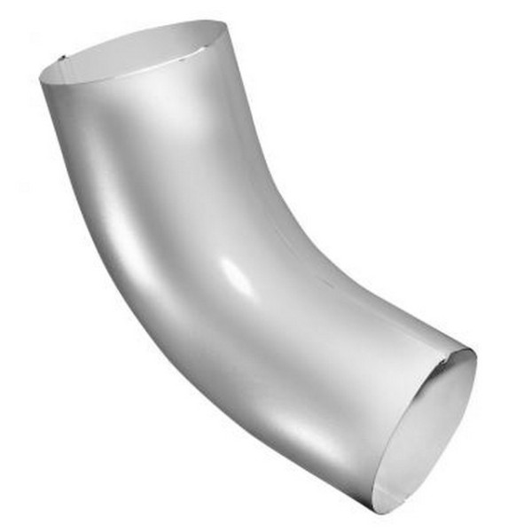 Водосток Grand Line 125x90 – Колено трубы RAL 9003 купить в Ульяновске