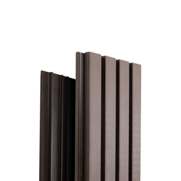 Фасадная доска Ecodecking Техно реечная 200х26х3000 Венге купить в Ульяновске