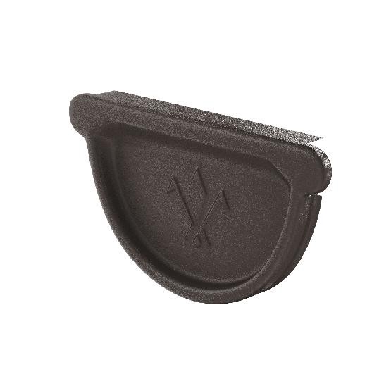 Водосток Aquasistem, Система 125x90 - Заглушка универсальная с резиновым уплотнителем RR 32 Тёмно-коричневый matt купить в Ульяновске