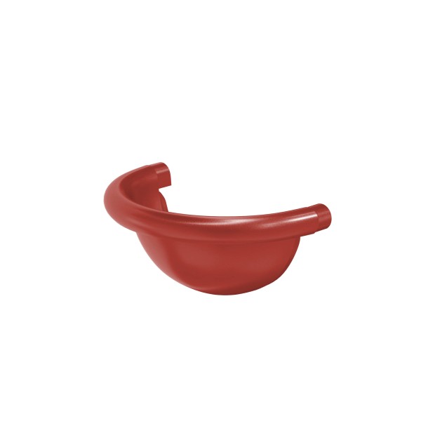 Водосток Aquasistem, система 150x100 - Заглушка желоба полукруглая RR 29 Бургундский купить в Ульяновске