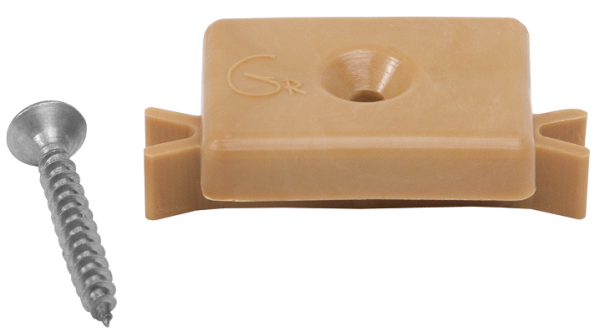 Пластиковая клипса с саморезом, Grinder шовный монтаж 5 mm бежевый купить в Ульяновске
