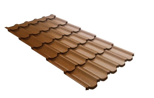 Металлочерепица квинта плюс с 3D резом 0,5 Quarzit Cuprum Steel купить в Ульяновске