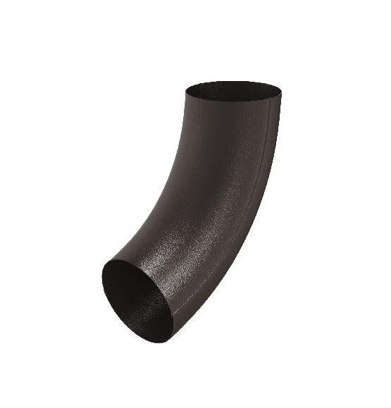 Водосток Aquasistem, Система 125x90 - Колено трубы RR 32 Тёмно-коричневый matt купить в Ульяновске