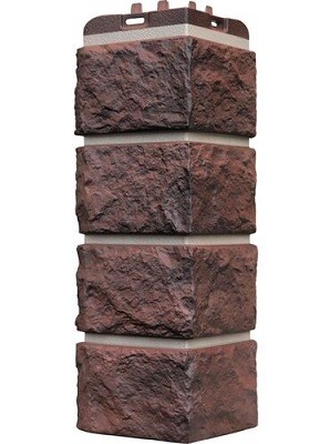 Угол наружный Grand Line Колотый Камень Кофе, Шов темно-бежевый купить в Ульяновске