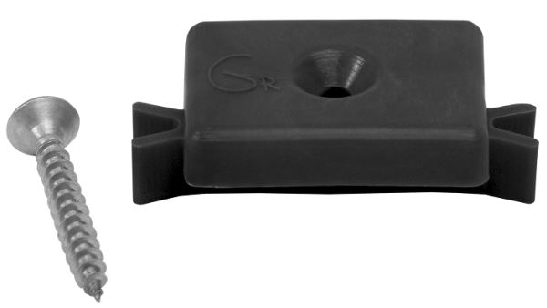 Пластиковая клипса с саморезом, Grinder шовный монтаж 5 mm чёрный купить в Ульяновске
