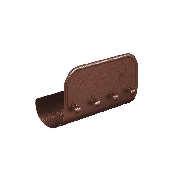 Водосток Aquasistem, Система 125x90 - Ограничитель перелива прямой RAL 8017 Коричневый matt купить в Ульяновске