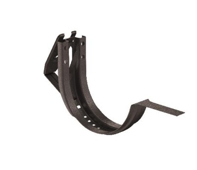 Водосток Aquasistem, Система 125x90 - Крюк крепления желоба короткий регулируемый RR 32 Тёмно-коричневый matt