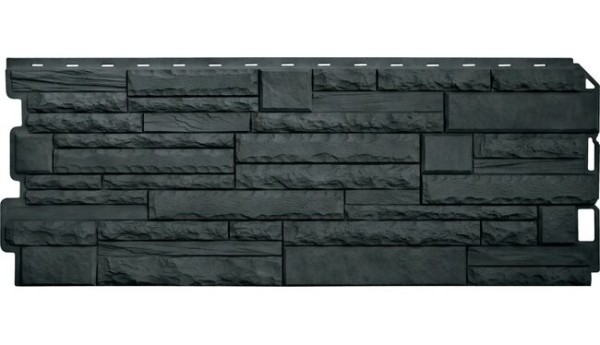 Фасадная панель Альта-Профиль Скалистый камень ЭКО Графит купить в Ульяновске