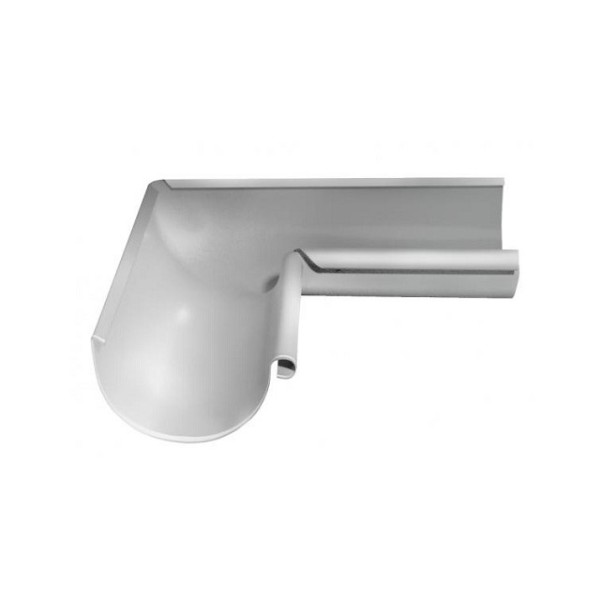 Водосток Grand Line 125x90 – Угол внутренний 90° RAL 9003 купить в Ульяновске