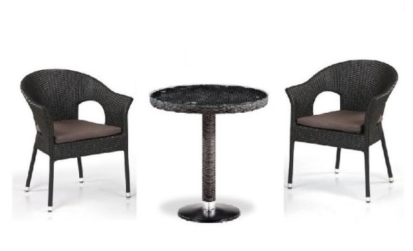 Комплект плетеной мебели AFINA из иск. ротанга T601/Y79A-W53 Brown 2Pcs купить в Ульяновске