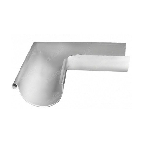 Водосток Grand Line 125x90 – Угол наружный 90° RAL 9003 купить в Ульяновске