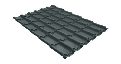 Металлочерепица классик 0,5 Satin RAL 7005 мышино-серый