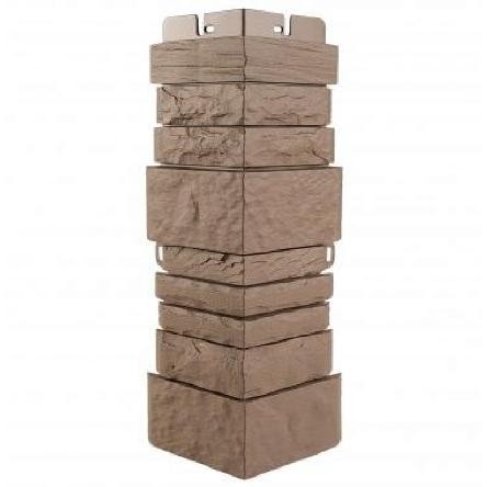 Угол наружный Альта-Профиль Скалистый камень ЭКО Терракотовый купить в Ульяновске