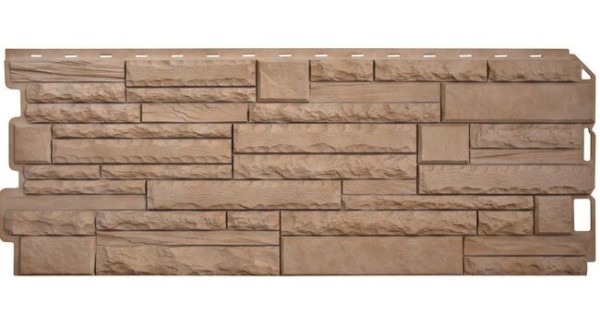 Фасадная панель Альта-Профиль Скалистый камень ЭКО Бежевый купить в Ульяновске