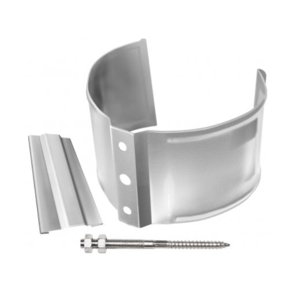 Водосток Grand Line 125x90 – Хомут трубы (на кирпич) RAL 9003 купить в Ульяновске