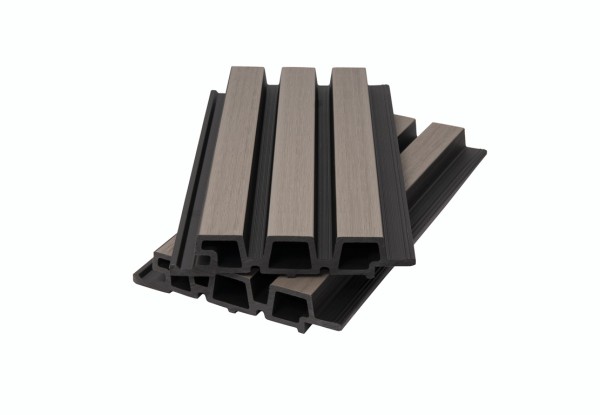 Фасадная панель брусковая двухцветная co-extrusion, snow mix купить в Ульяновске