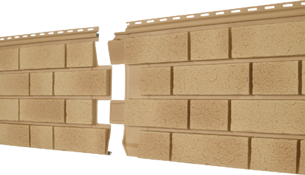 Фасадная панель Ю-пласт Стоун Хаус S-Lock Клинкер Балтик светлая медь купить в Ульяновске