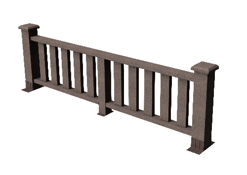 Ограждения декоративное ДПК GRINDERDECO Эрес венге купить в Ульяновске