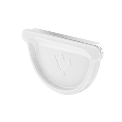 Водосток Aquasistem, система 150/100 - Заглушка универсальная с резиновым уплотнителем RAL 9003 Белый