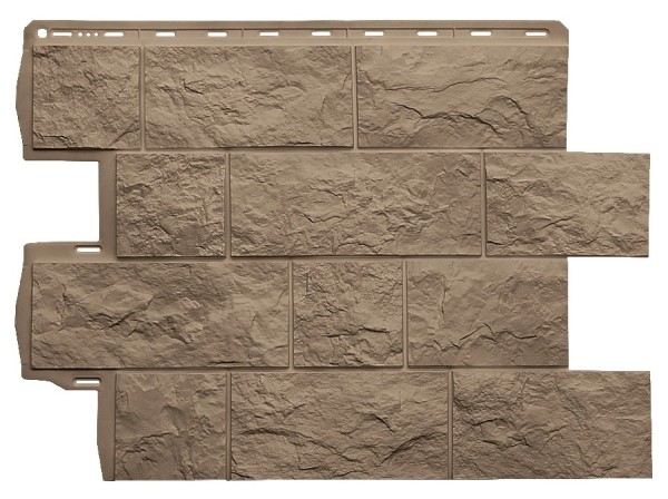 Фасадная панель Альта-Профиль Туф ЭКО Бежевый купить в Ульяновске