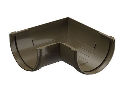 Угол желоба 90˚ Docke Premium ПВХ - Каштан купить в Ульяновске