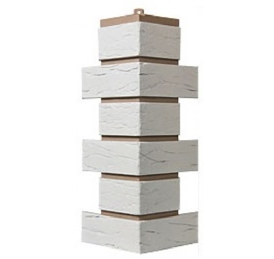 Угол T-Сайдинг-Кирпич Саман Белый купить в Ульяновске