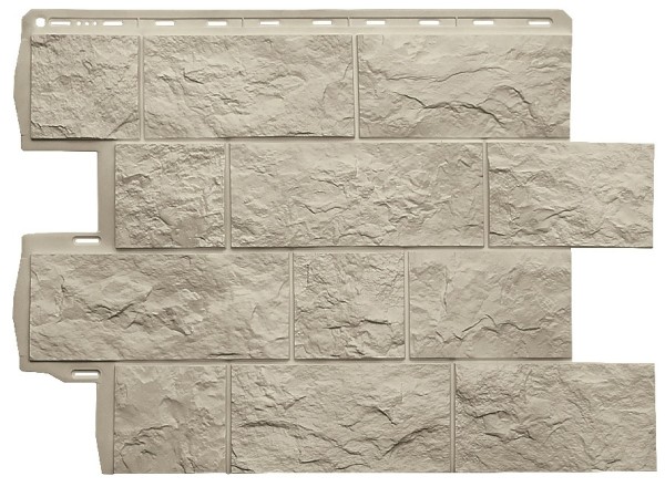 Фасадная панель Альта-Профиль Туф ЭКО Кремовый купить в Ульяновске