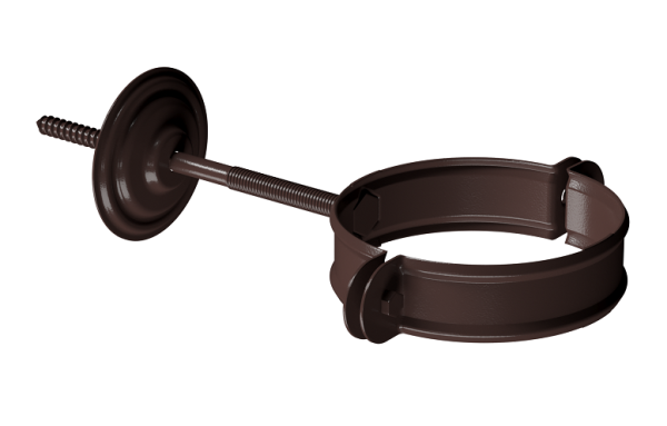Хомут трубы D90 Döcke STAL PREMIUM Шоколад, (RAL 8019) купить в Ульяновске