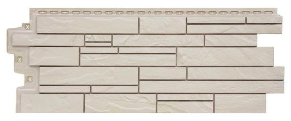 Фасадная панель Grand Line Скала Стандарт молочный купить в Ульяновске