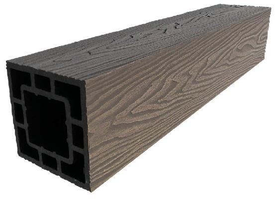 Столб опорный ДПК 3D GardenParkett фактура дерева Венге купить в Ульяновске