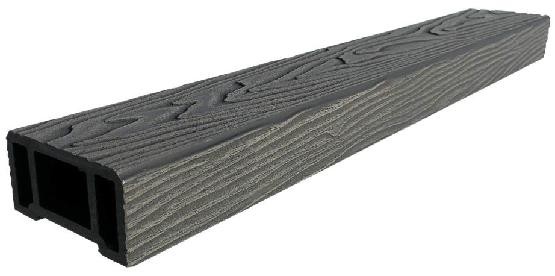 Перила ДПК 3D GardenParkett фактура дерева Графит купить в Ульяновске