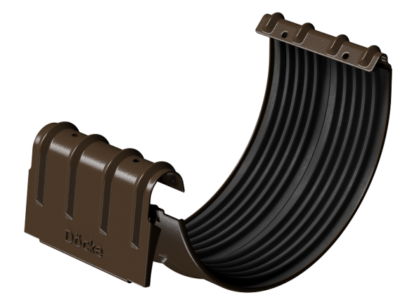 Соединитель желобов D125 Döcke STAL PREMIUM Каштан, (RAL 8017) купить в Ульяновске