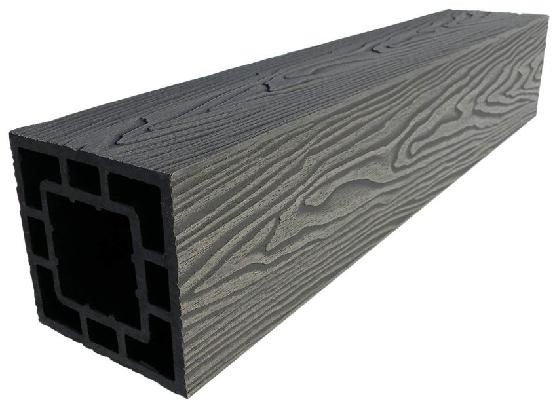 Столб опорный ДПК 3D GardenParkett фактура дерева Графит купить в Ульяновске