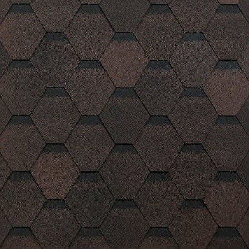 Гибкая черепица Shinglas, коллекция Оптима – Коричневый купить в Ульяновске