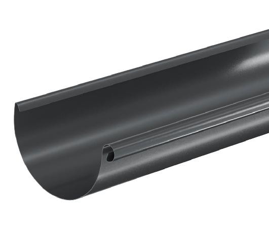 Водосток Aquasistem, система 150/100 - Водосточный желоб 3.00м RAL 7024 Тёмно-серый купить в Ульяновске
