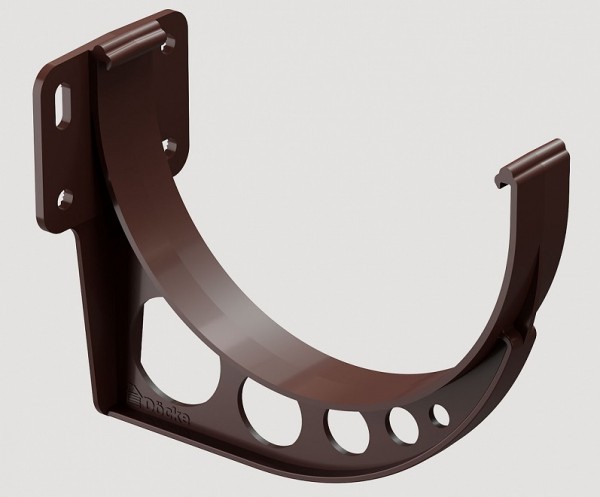 Кронштейн желоба ПВХ Docke STANDART Тёмно-коричневый купить в Ульяновске