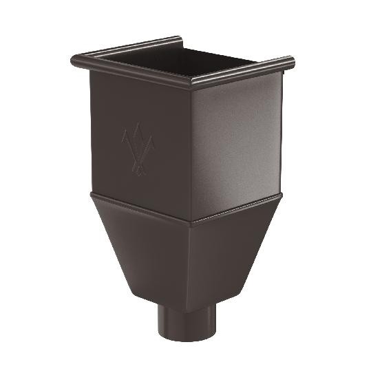 Водосток Aquasistem, система 125x90 - Воронка_водосборная удлиненая RR 32 Тёмно-Коричневый купить в Ульяновске