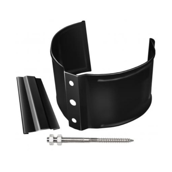 Водосток Grand Line 125x90 – Хомут трубы (на кирпич) RAL 9005 купить в Ульяновске