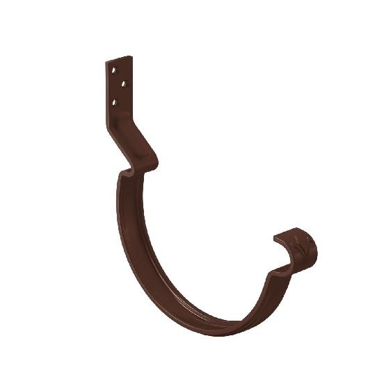 Водосток Aquasistem, система 125x90 - Крюк крепления желоба короткий RAL 8017 Коричневый купить в Ульяновске