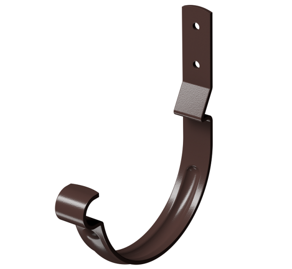 Карнизный крюк короткий (гнутый) D125 Döcke STAL PREMIUM Шоколад, (RAL 8019) купить в Ульяновске